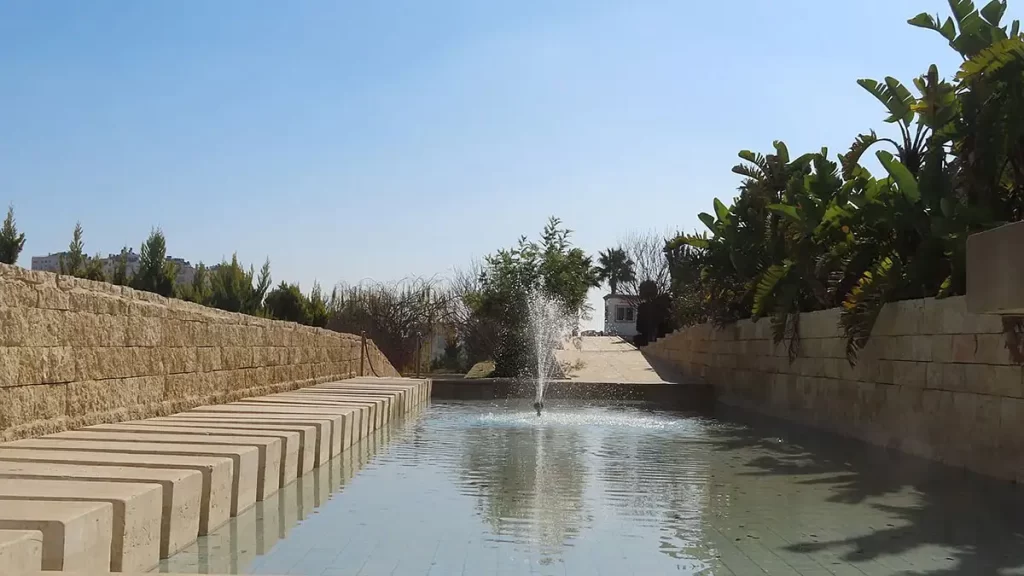 نمایی از موزه محمود درویش در شهر رام الله
