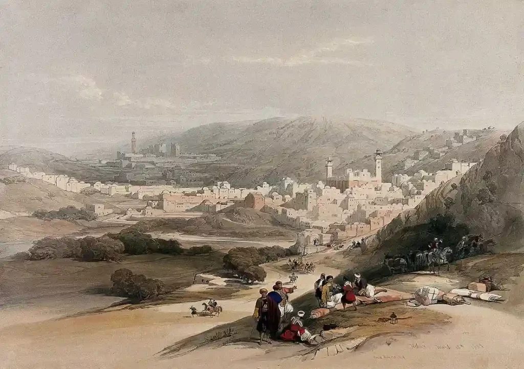 تابلوی نقاشی الخلیل 1839 میلادی، اثردیوید رابرتس